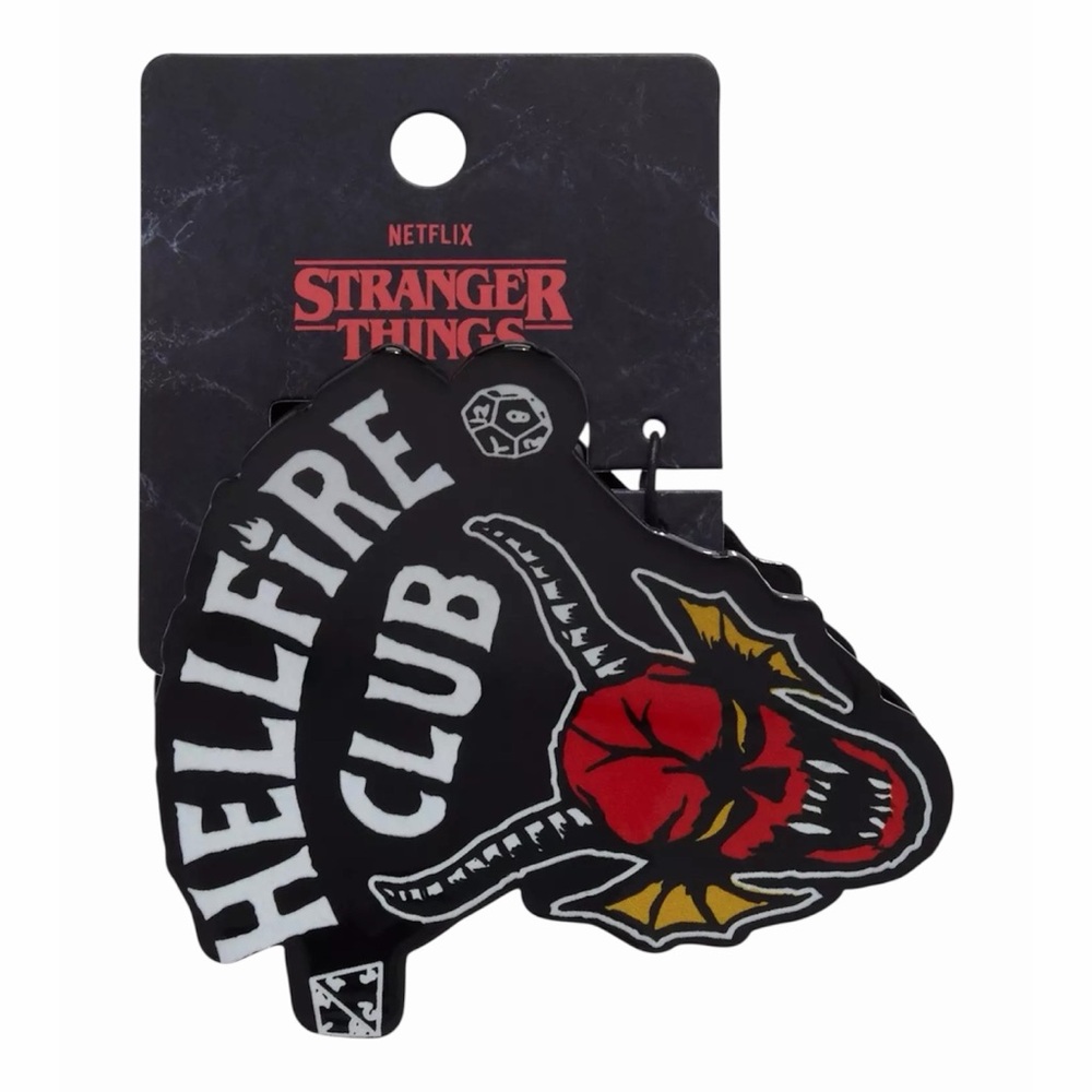 NEW Netflix Stranger Things Hellfire Club Logo Hair Clip